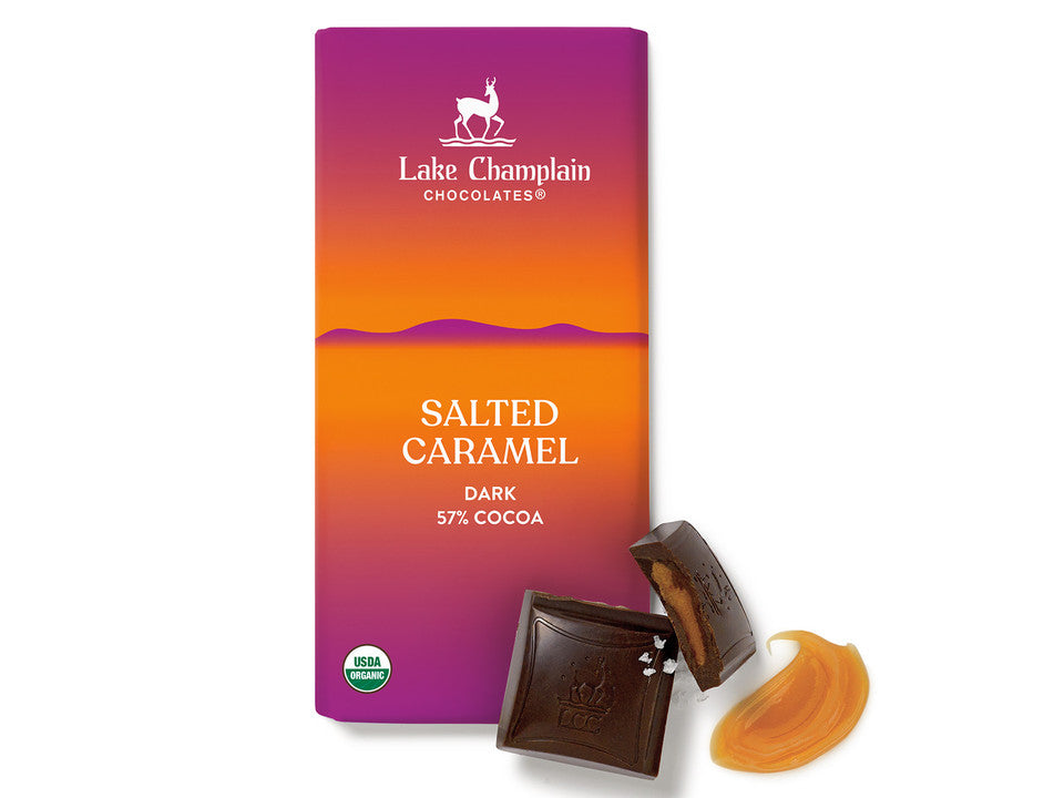 Bar Salted Caramel 57% Dark Chocolate - Raymond's Hallmark