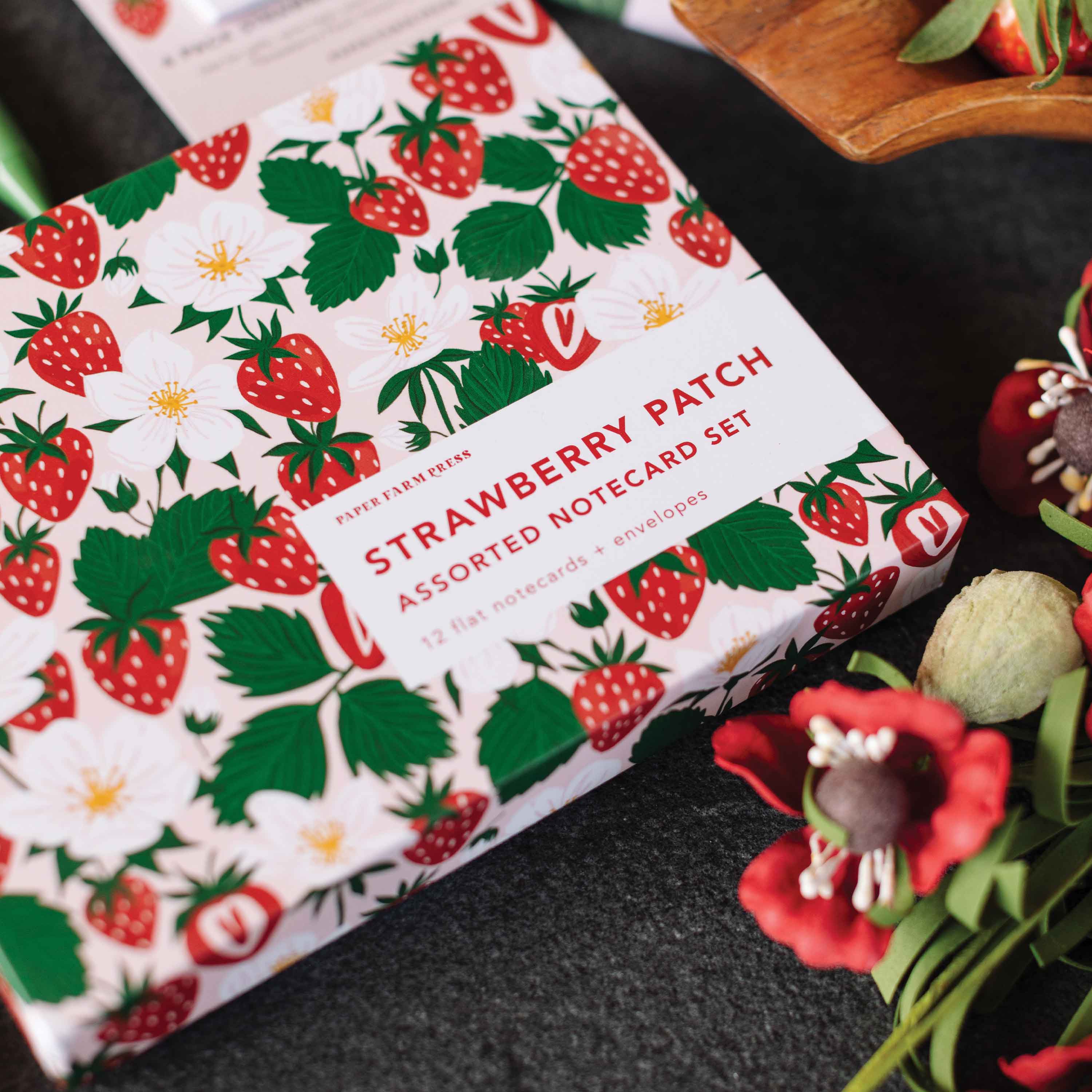 Strawberry Patch Assorted Note Card Set - Raymond's Hallmark
