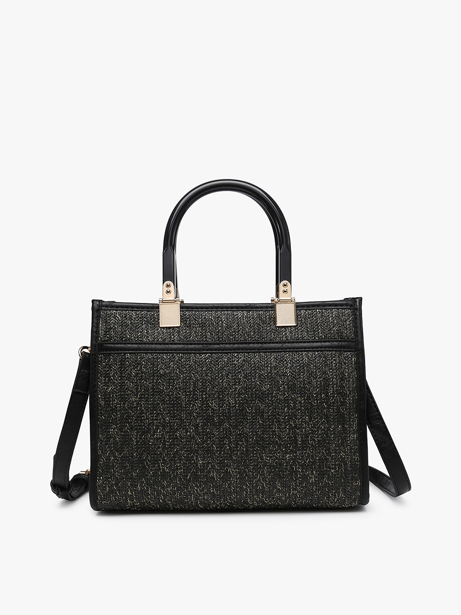 M2233 Kaya Rattan Satchel w/ Dual Handles - Raymond's Hallmark