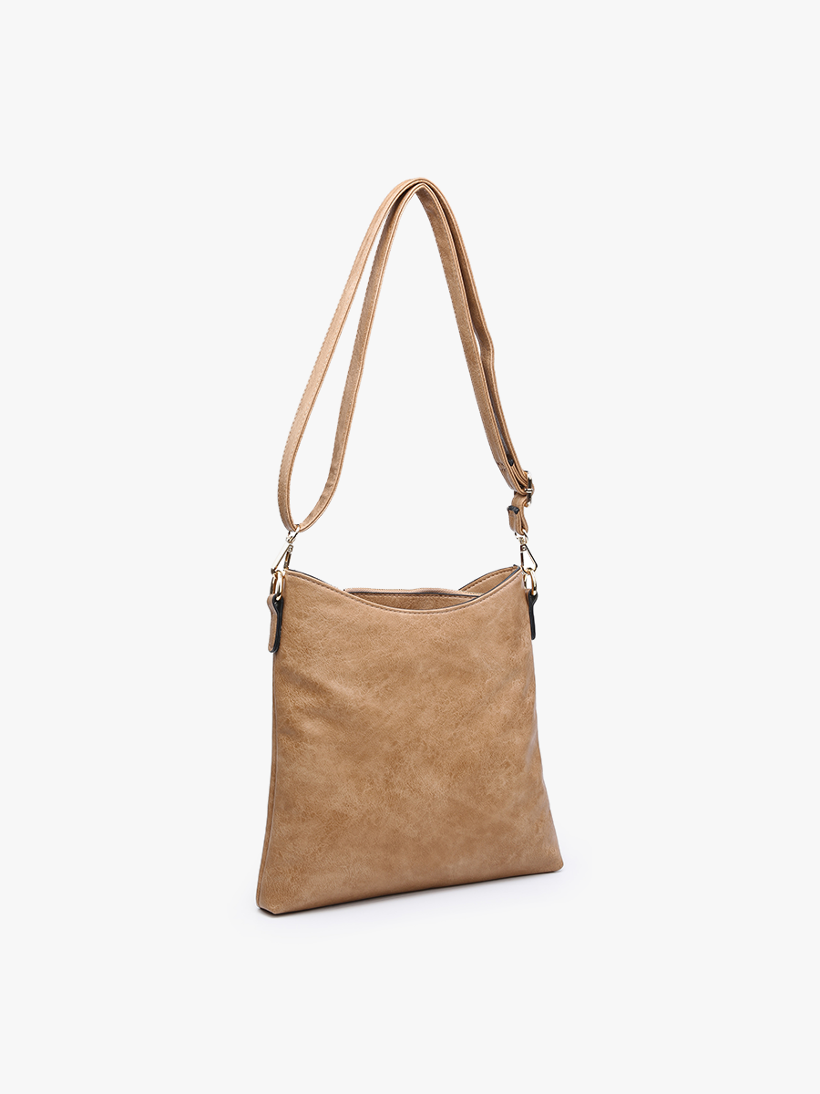 M1765 Emma 3 Compartment Crossbody w/ Snap Closure - Raymond's Hallmark