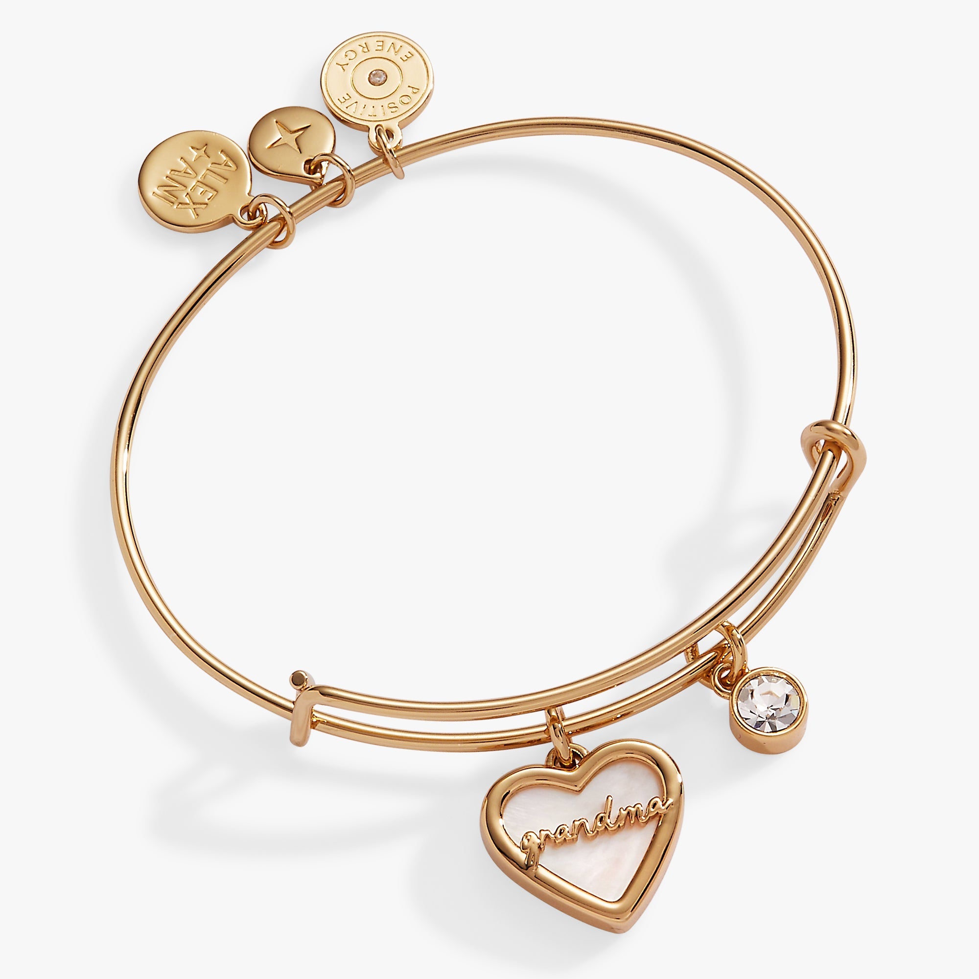 Grandma Mother of Pearl Bangle Gold - Raymond's Hallmark