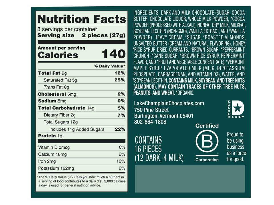 16 Piece Chocolates of Vermont - Raymond's Hallmark