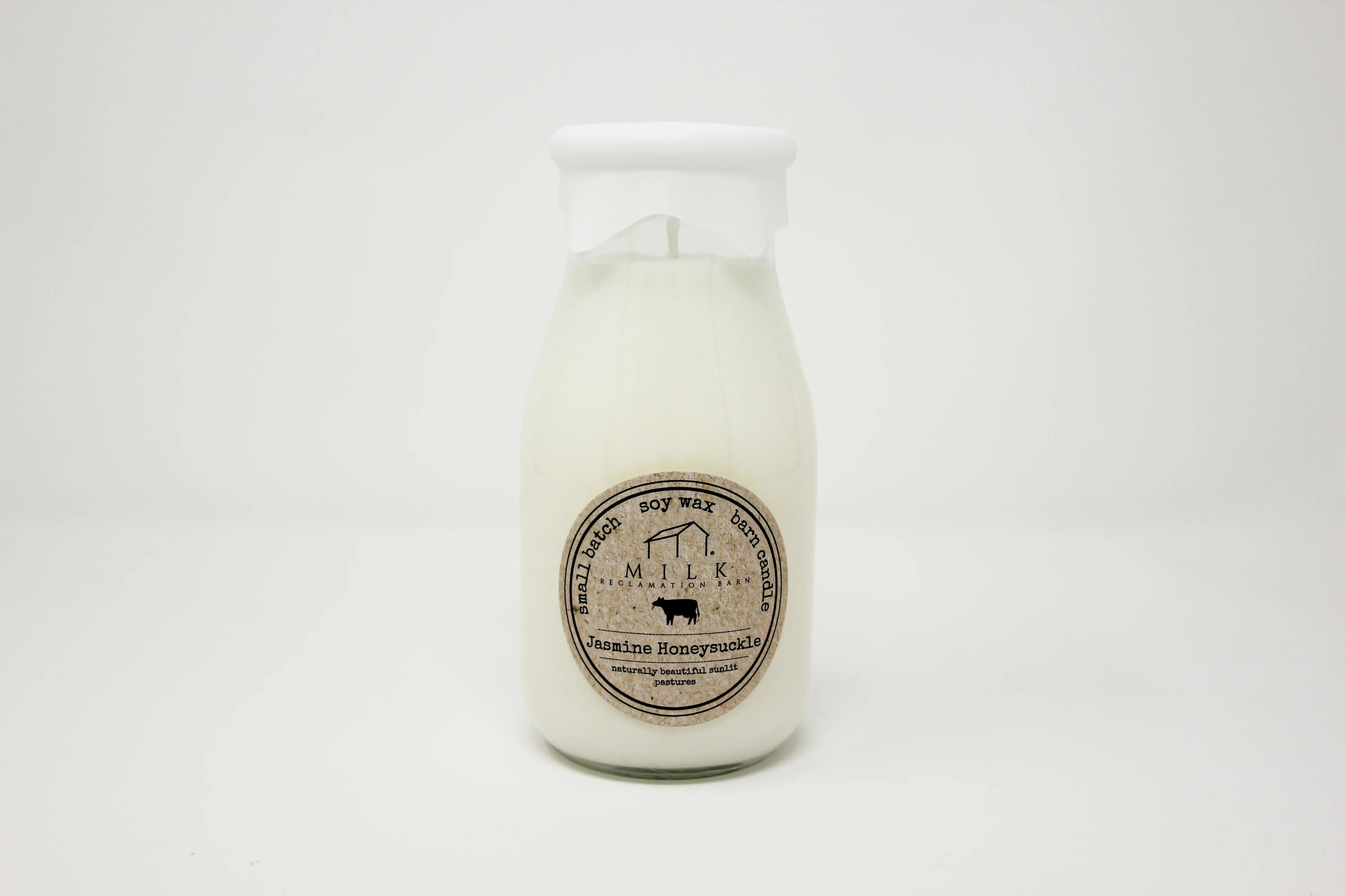 Milk Bottle Candle 13oz Jasmine Honeysuckle - Raymond's Hallmark