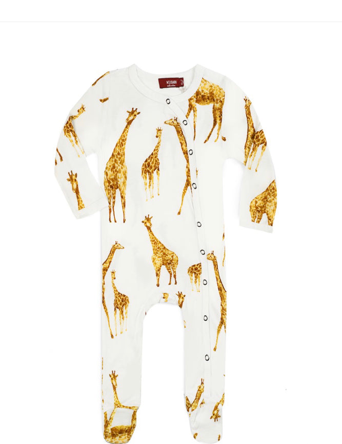 Footed Romper Giraffe - Raymond's Hallmark