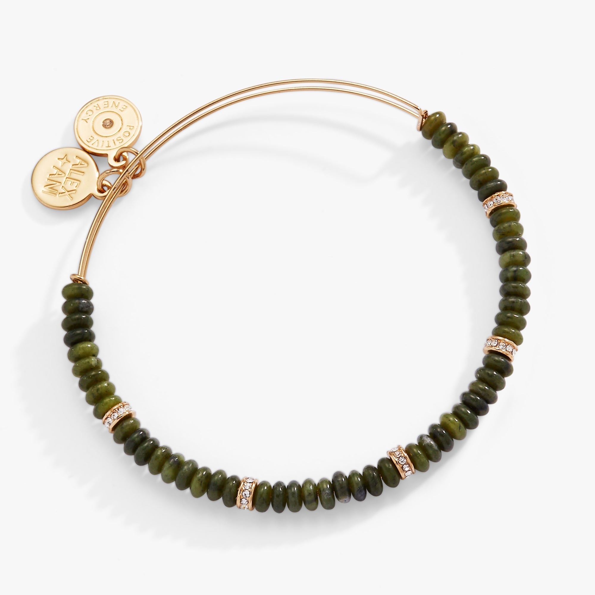 Semi-Precious Rondellen Beaded Green - Raymond's Hallmark
