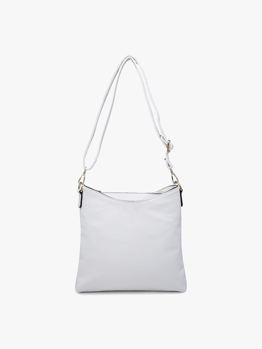 M1765 Emma 3 Compartment Crossbody w/ Snap Closure - Raymond's Hallmark