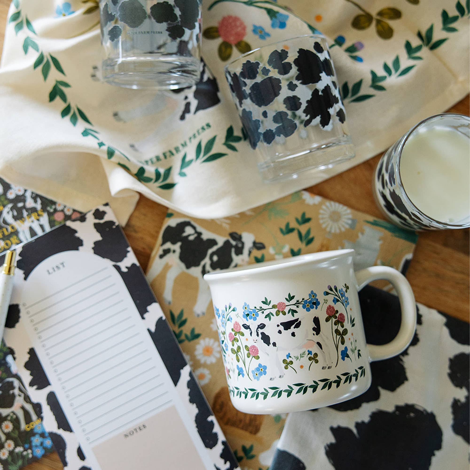 Milk Cows Folk Floral Mug - Raymond's Hallmark