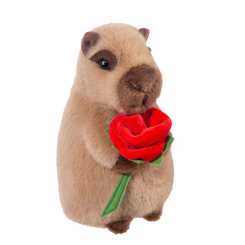 Valentines Capybara w/Rose - Raymond's Hallmark