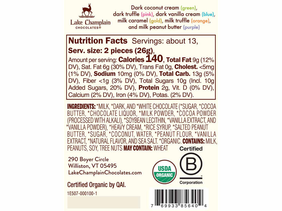 Organic Assorted Filled Chocolate Eggs Dark & Milk - Raymond's Hallmark
