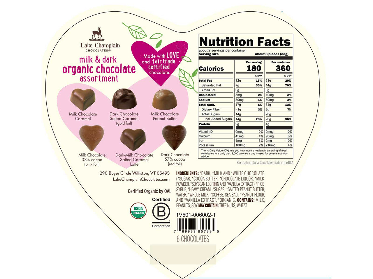 Celebration Heart 6pc - Raymond's Hallmark