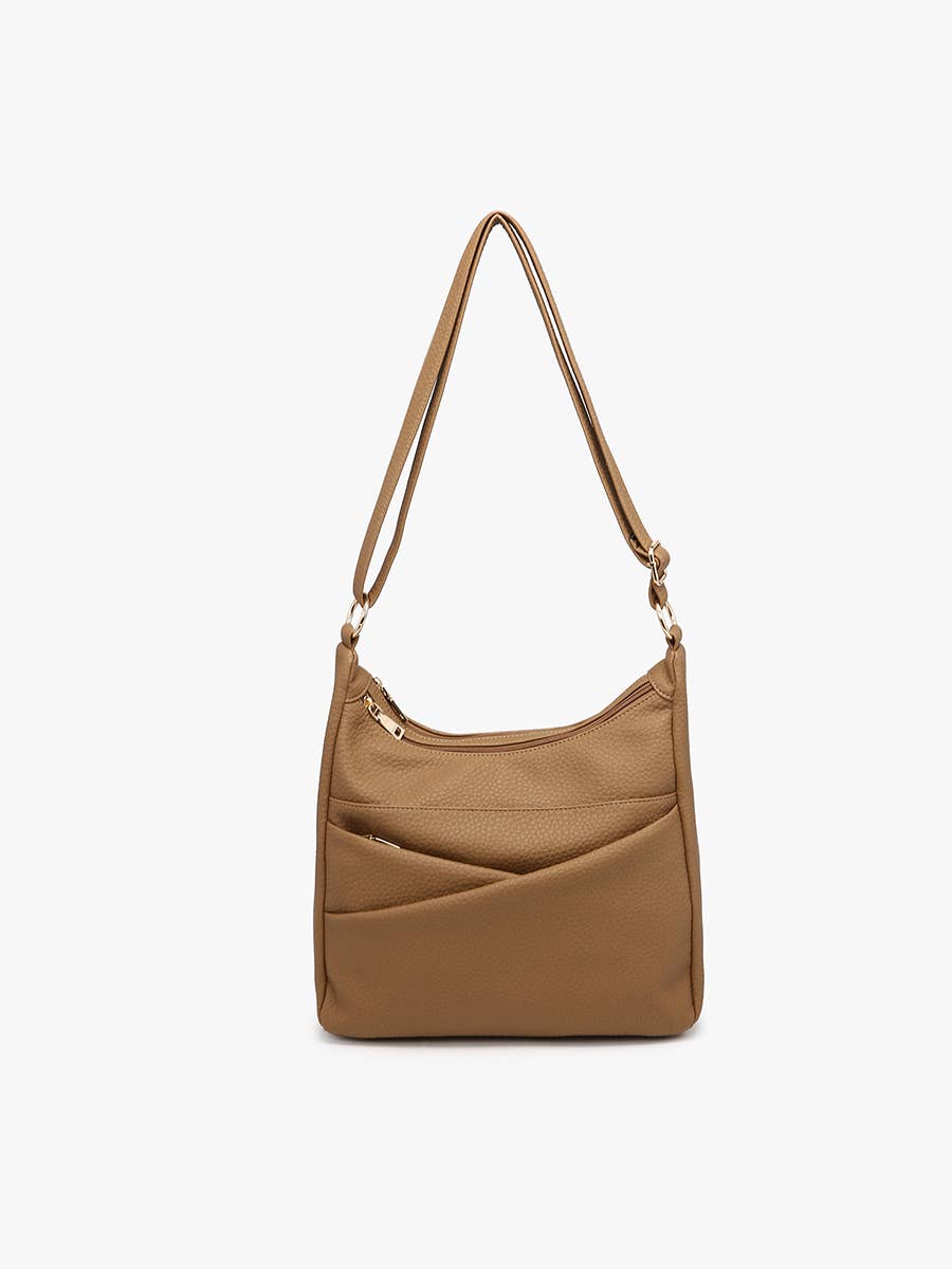 M2798 Lillian Dual Zip Compartment Crossbody w/ Front Diagonal Pockets - Raymond's Hallmark