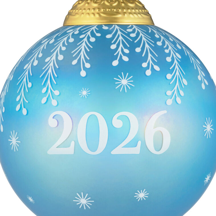 Christmas Commemorative 2026 Ball Glass Ornament
