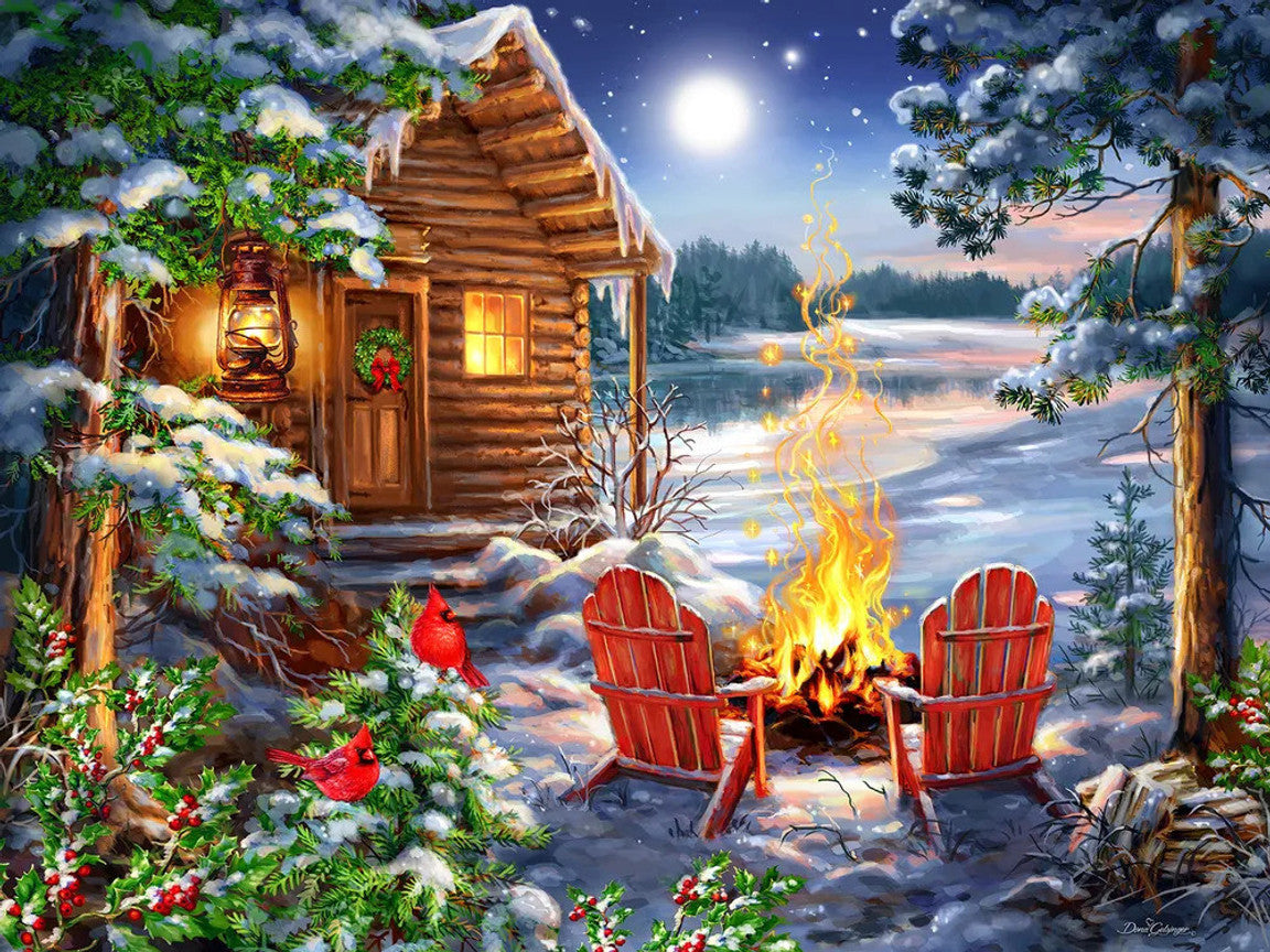 Christmas Cabin - 500 pc - Raymond's Hallmark