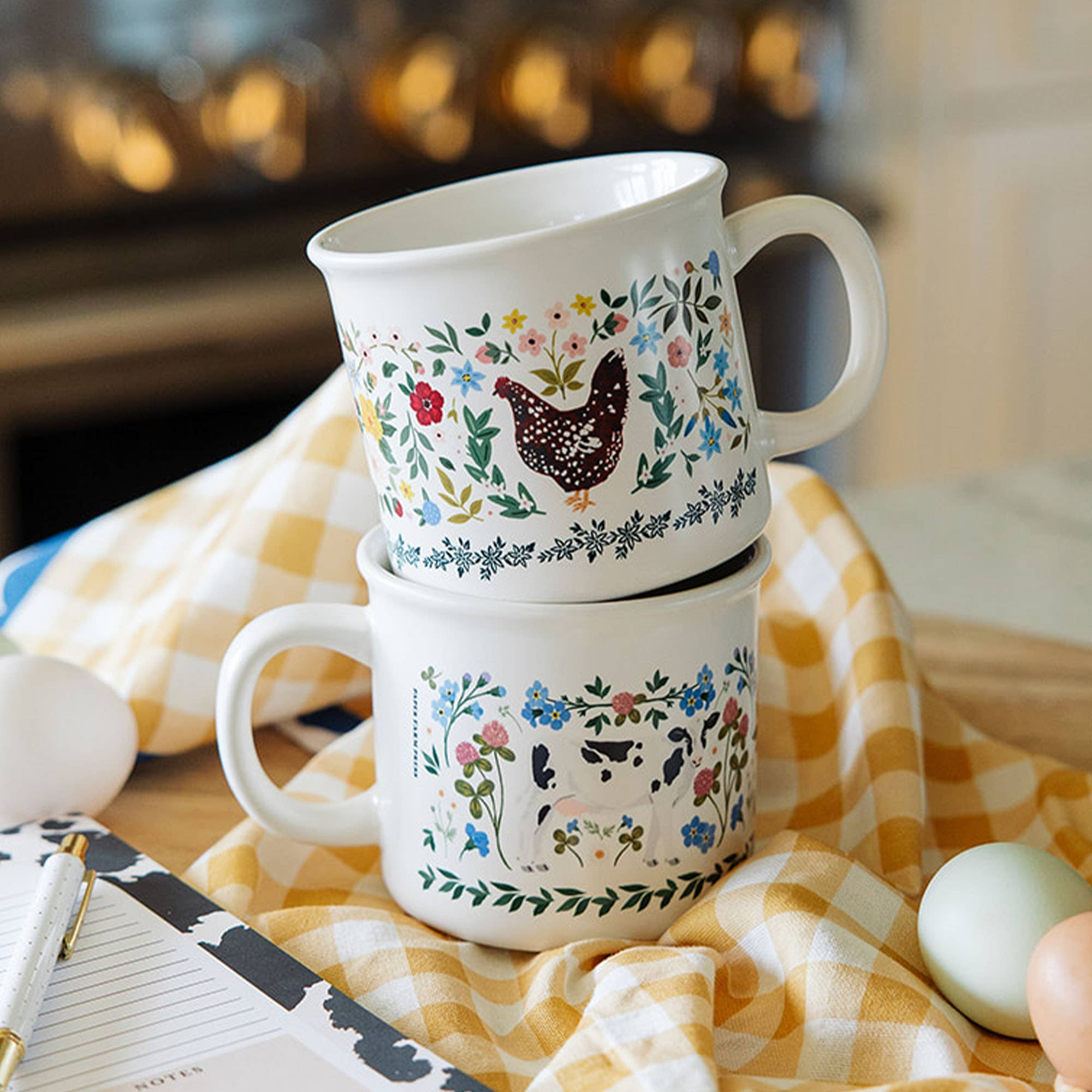 Chicken Floral Mug - Raymond's Hallmark