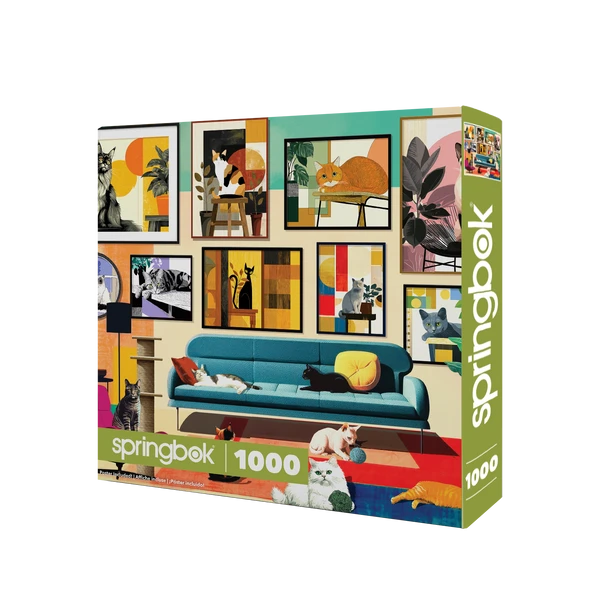 Mid-Century Cats-1,000 - Raymond's Hallmark