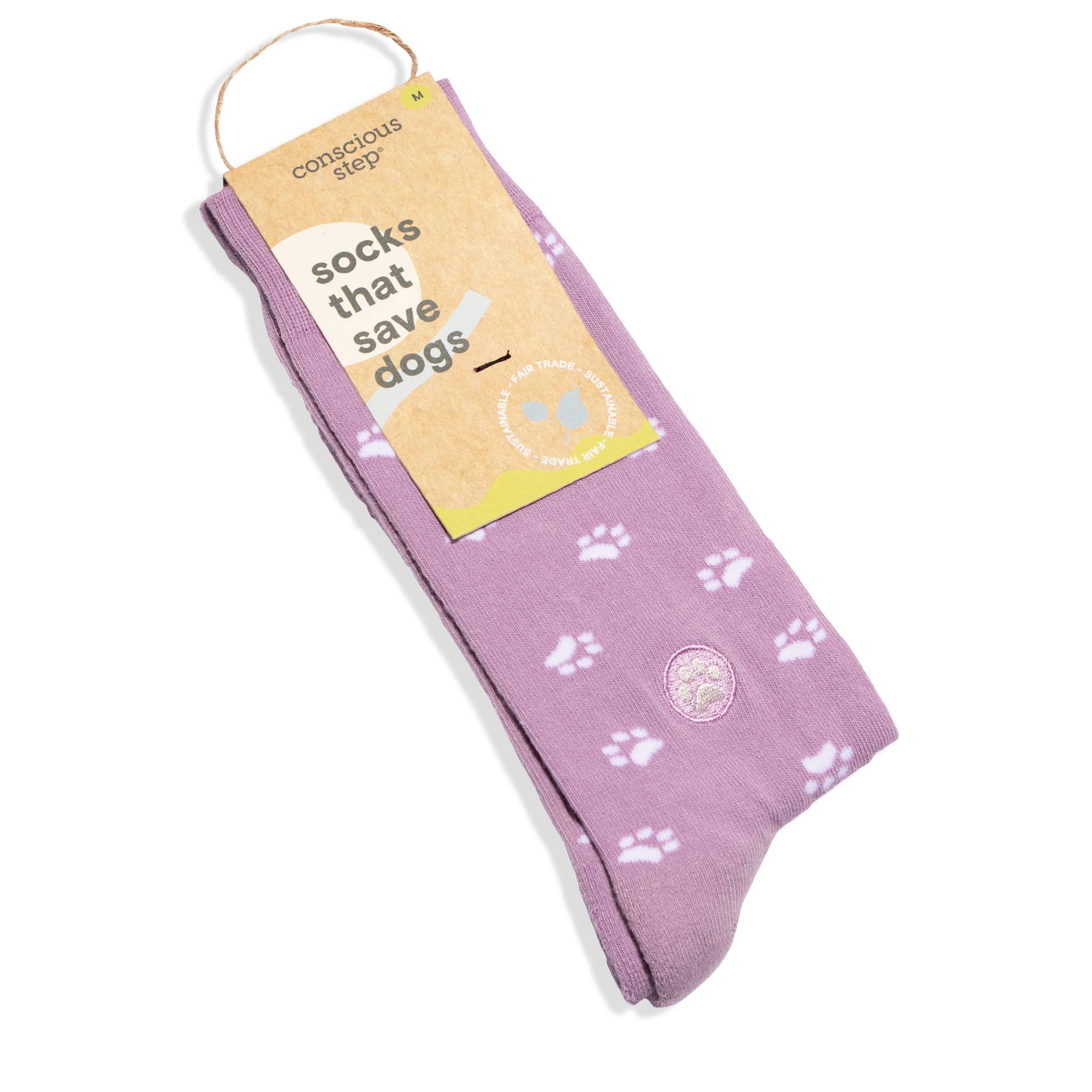 Socks That Save Dogs Medium Purple - Raymond's Hallmark
