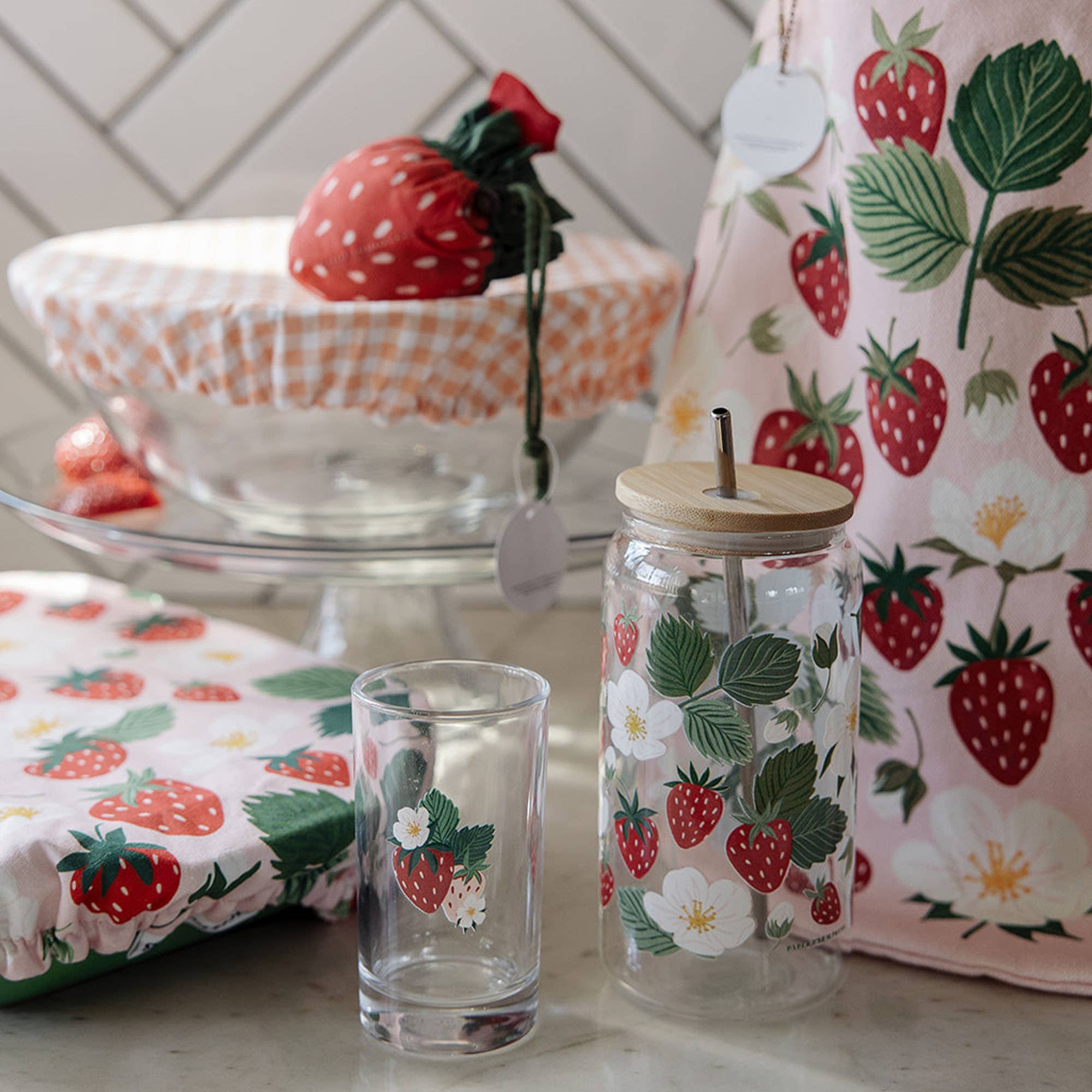 Strawberry Foldable Market Tote Bag - Raymond's Hallmark