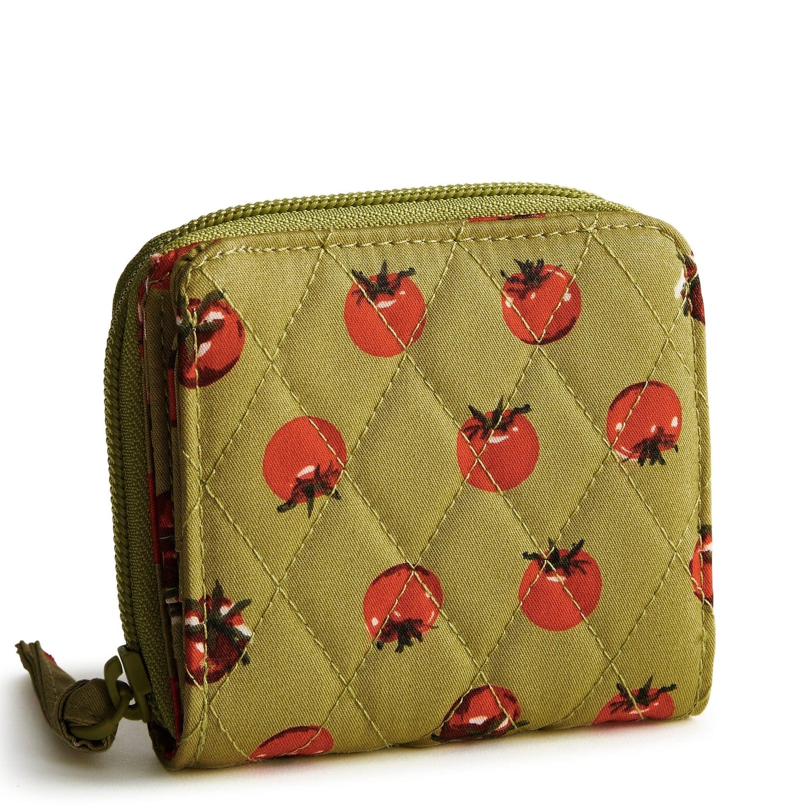 Small Zip-Around Wallet in Tiny Tomatoes Palm - Raymond's Hallmark