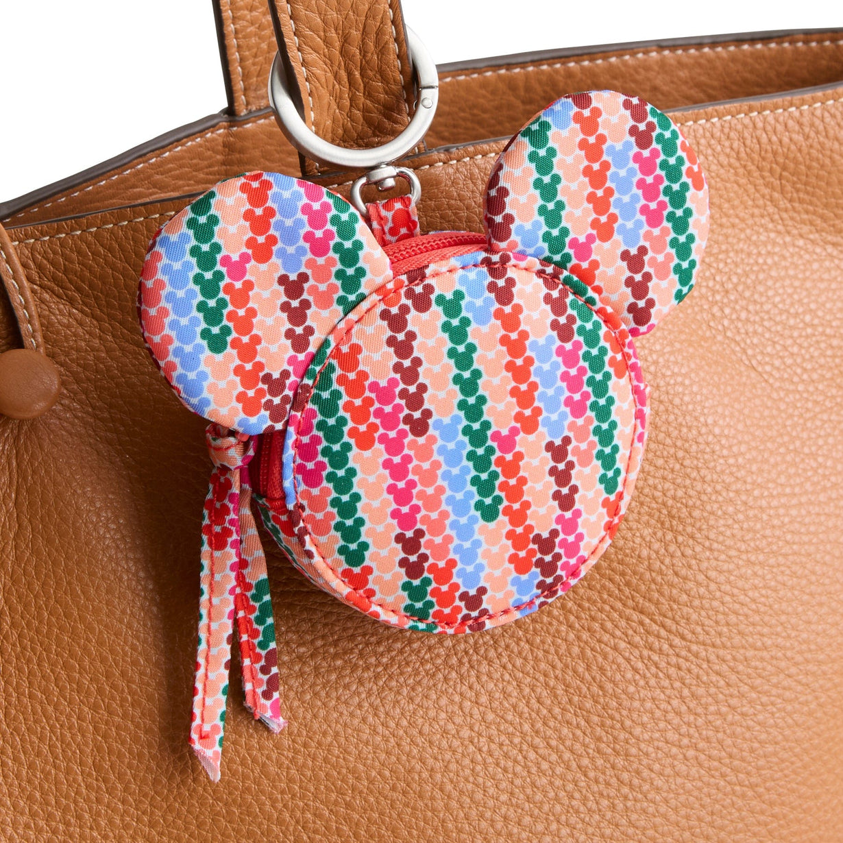 Mickey Mouse Zip Bag Charm - Mickey Meadow Stripe
