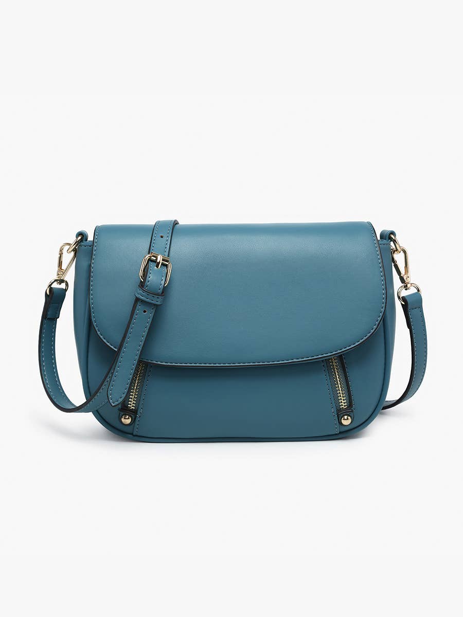 M2628 Lindsay Dual Zip Flapover Crossbody - Raymond's Hallmark