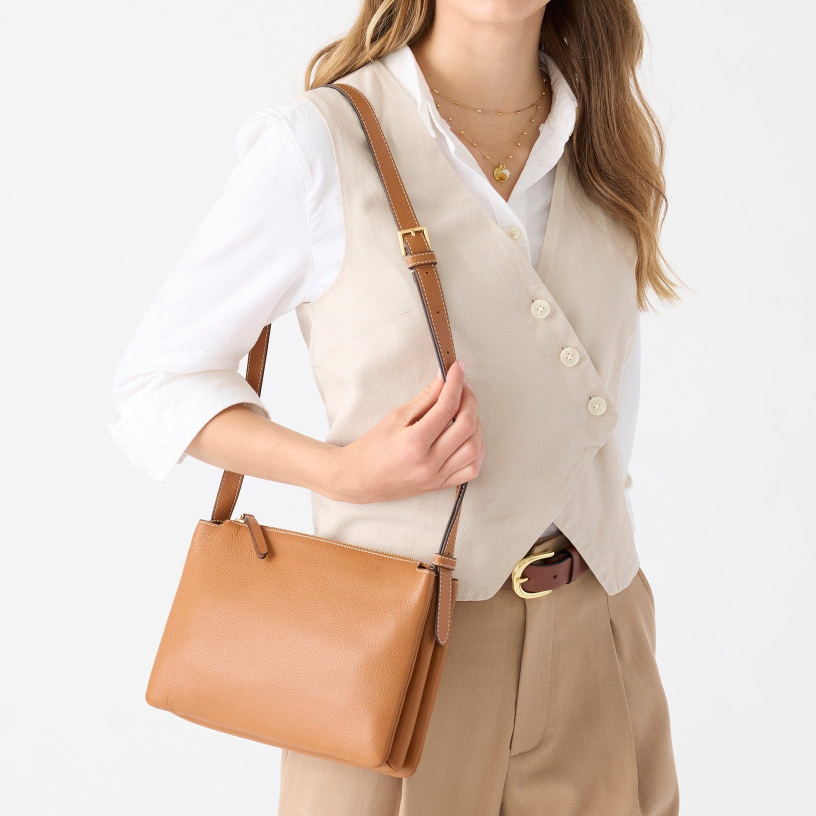 Foxbury Crossbody Roasted Pecan - Raymond's Hallmark