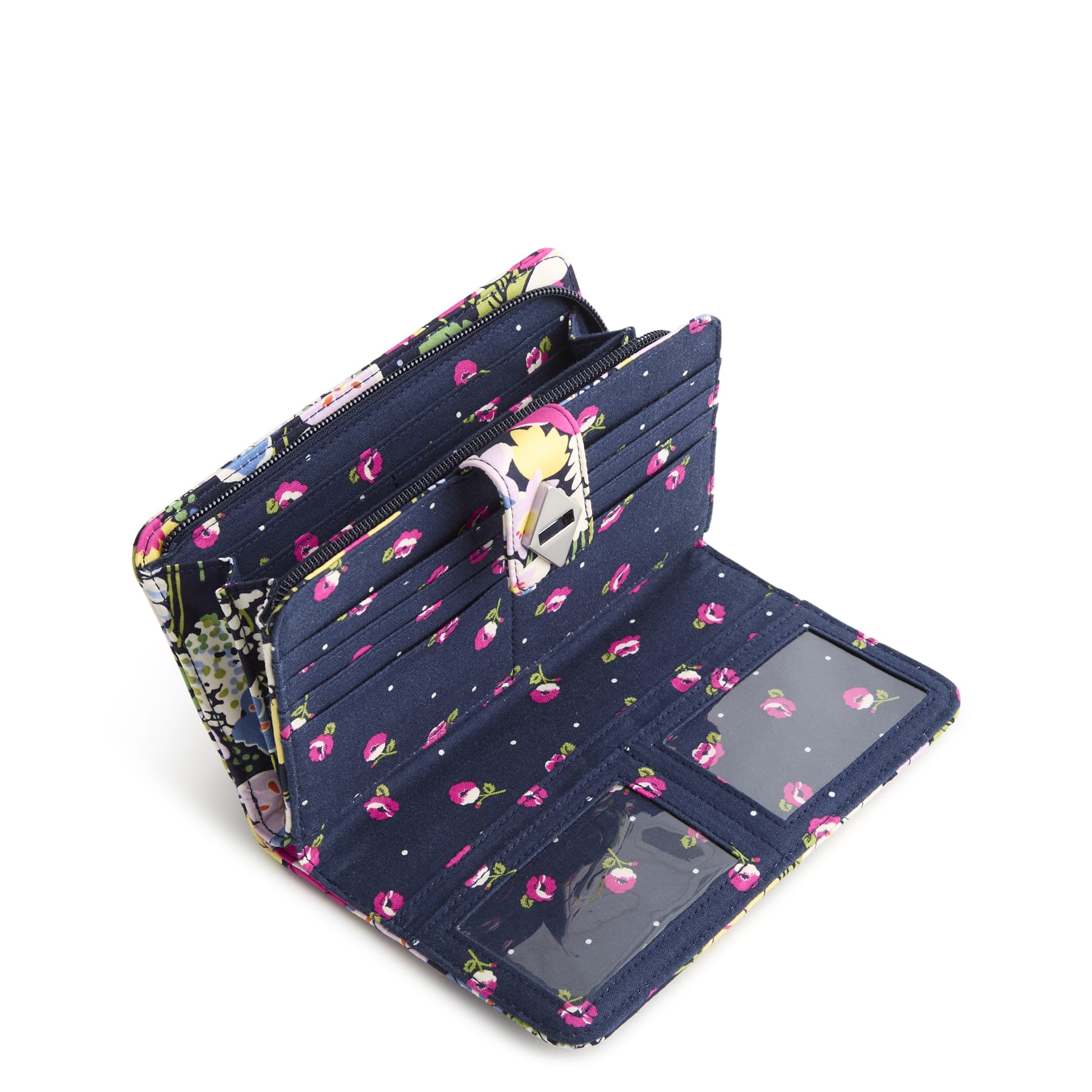 Small Turnlock Wallet Poppy Fields