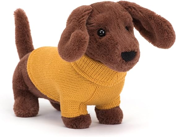 Yellow Sweater Sausage Dog - Raymond's Hallmark