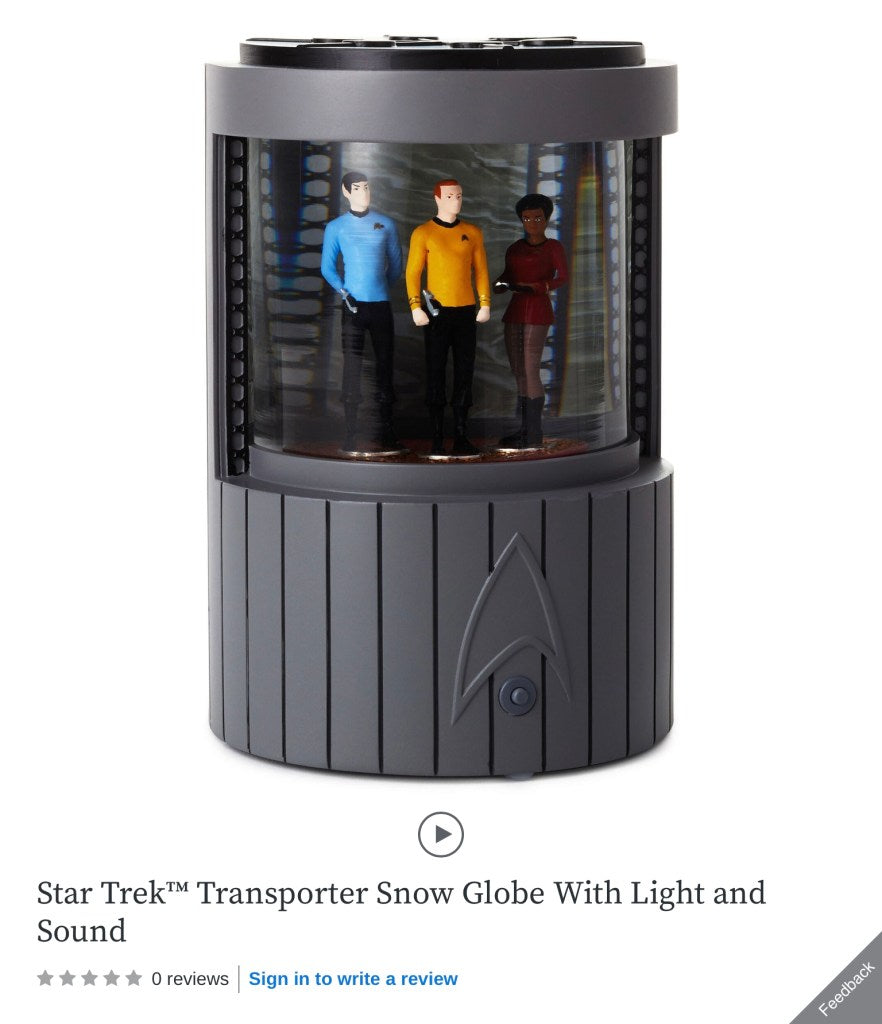 Star Trek Water Globe - Raymond's Hallmark