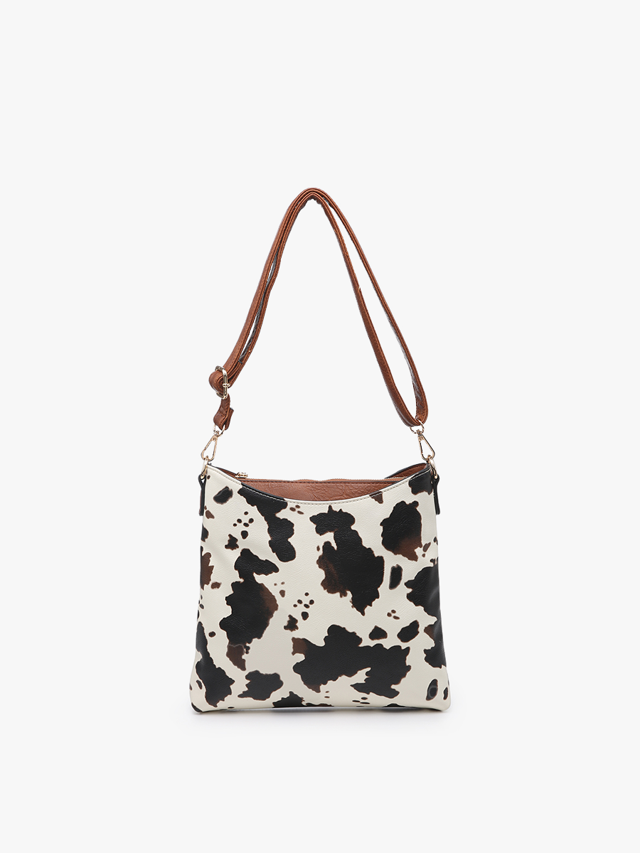 M1765 Emma 3 Compartment Crossbody w/ Snap Closure - Raymond's Hallmark