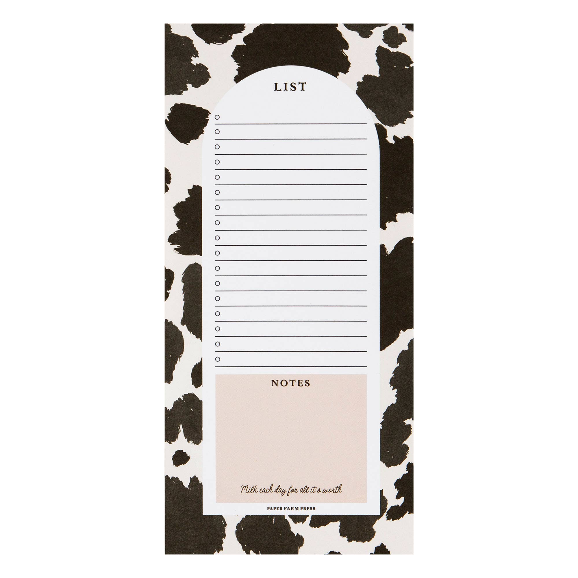 Cow Spots Market List Notepad - Raymond's Hallmark