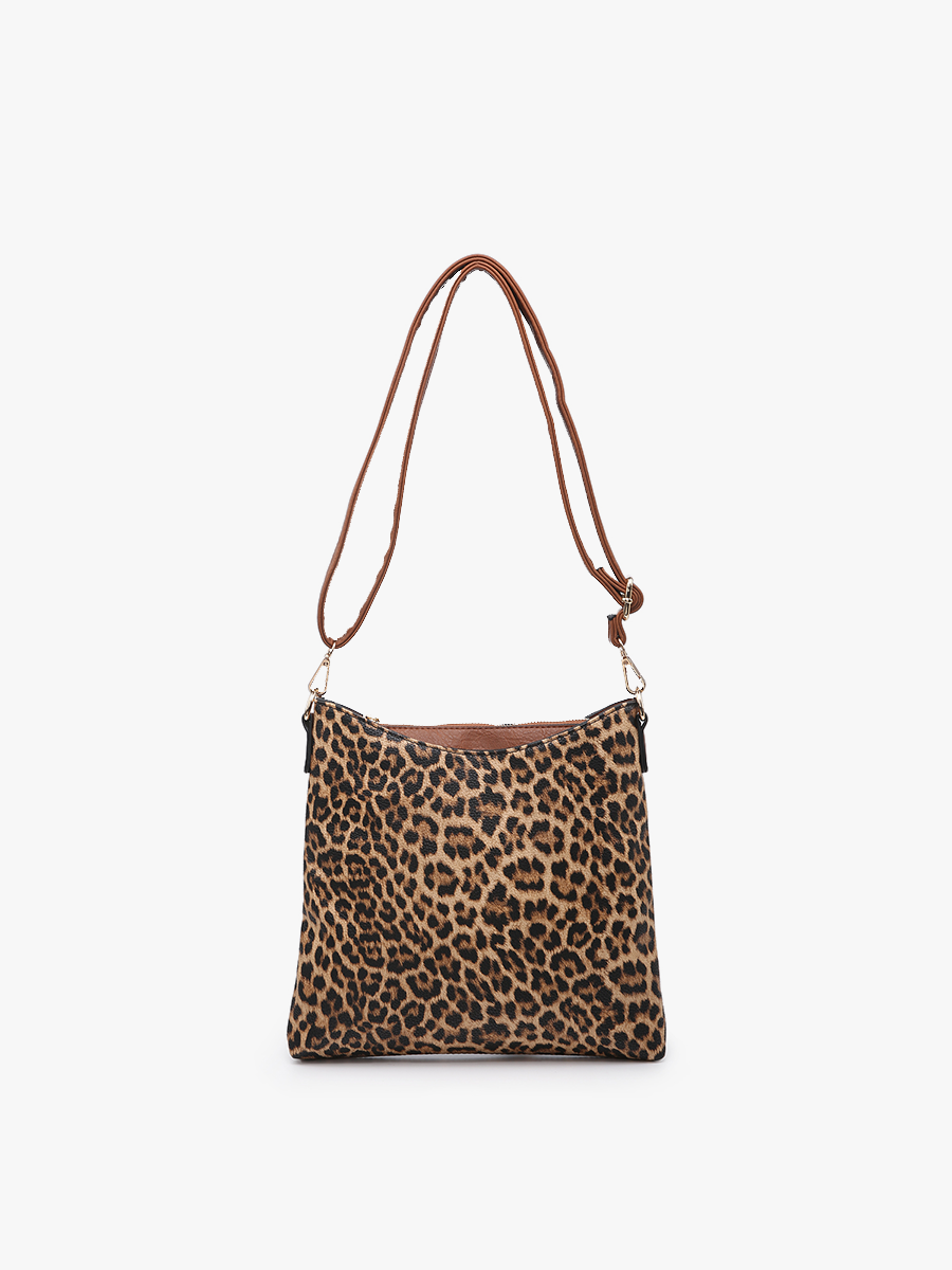 M1765 Emma 3 Compartment Crossbody w/ Snap Closure - Raymond's Hallmark