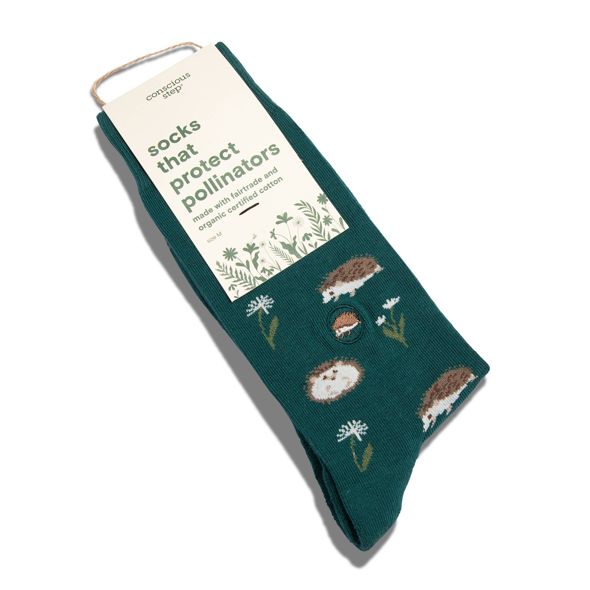 Socks that Protect Pollinators (Green Hedgehogs) - Raymond's Hallmark