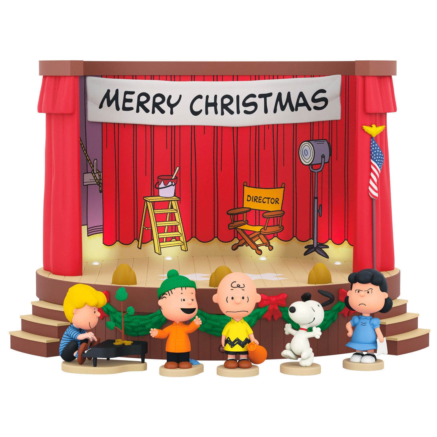 Merry Christmas, Charlie Brown! Tabletop Decoration With Light and Sound - Raymond's Hallmark