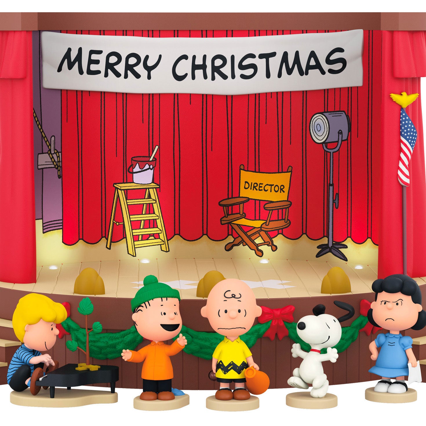 Merry Christmas, Charlie Brown! Tabletop Decoration With Light and Sound - Raymond's Hallmark