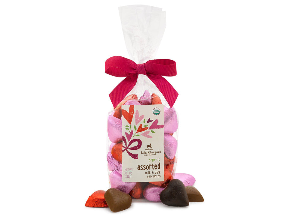 Bag Assorted Milk & Dark Chocolate Hearts - Raymond's Hallmark