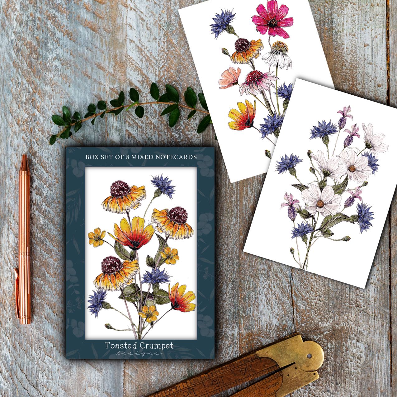 Pretty Posies Boxed Notecards