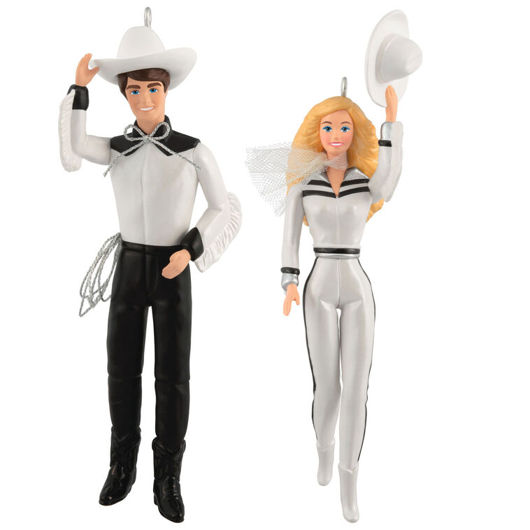 WESTERN STARS BARBIE AND KEN ORNAMENT