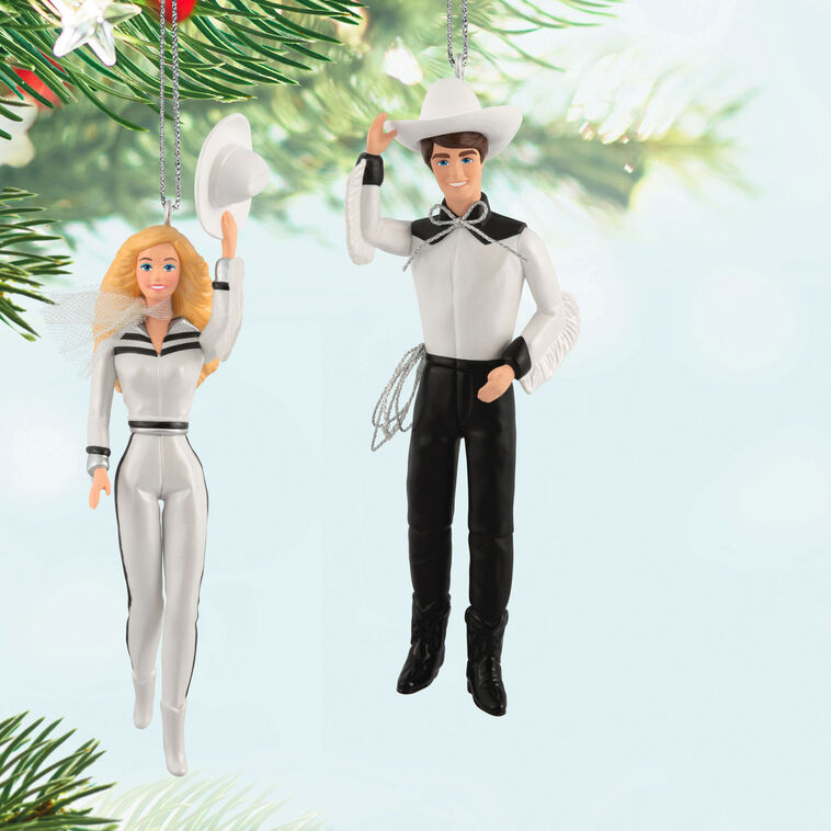 WESTERN STARS BARBIE AND KEN ORNAMENT