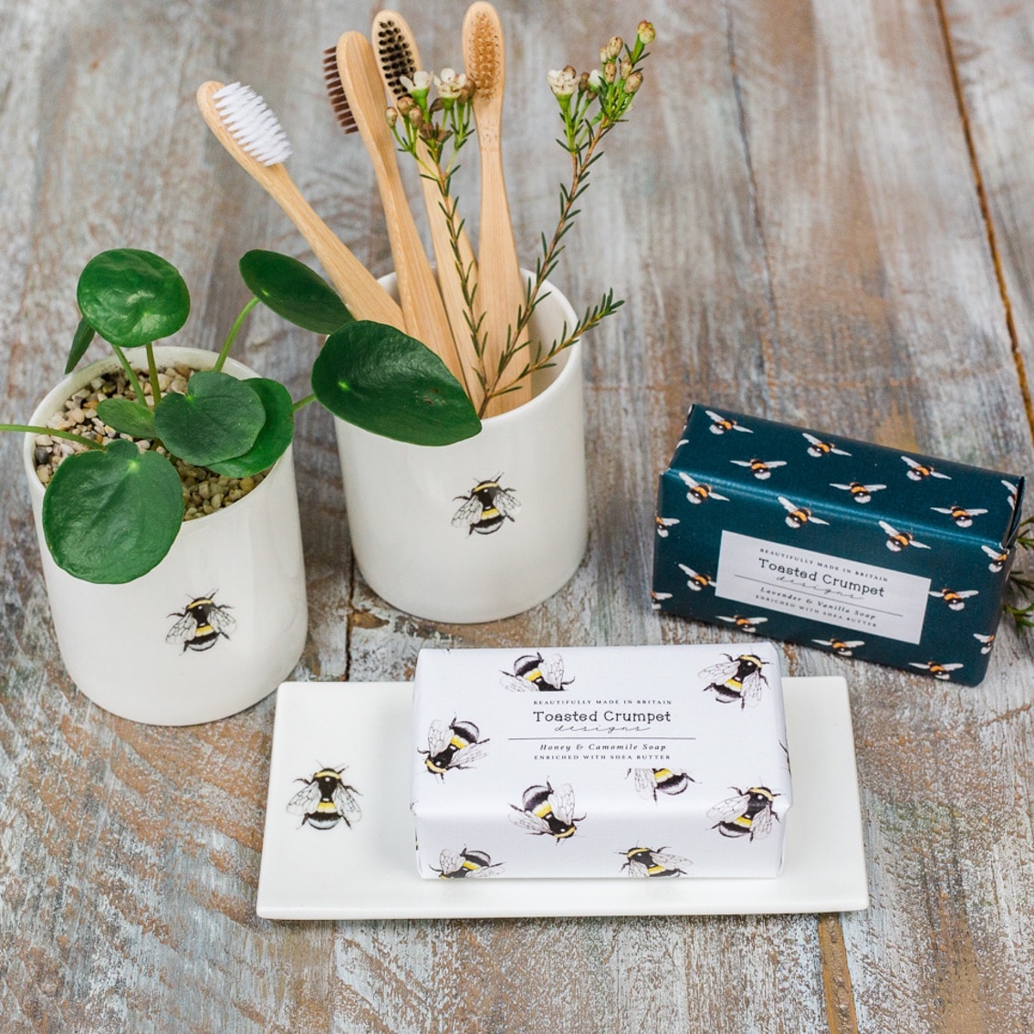 Bee Rectangular Soap Dish