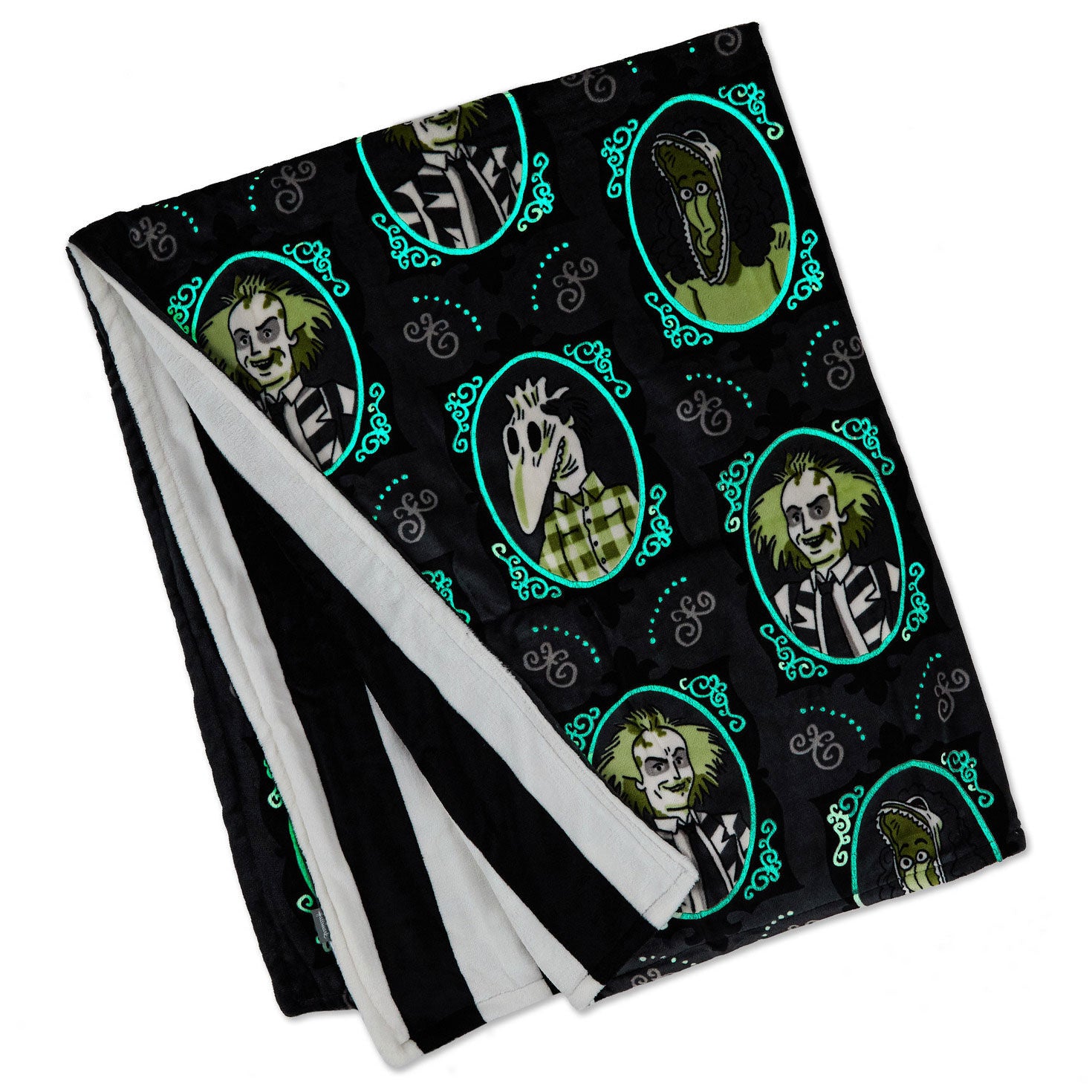 Beetlejuice Glow-in-the-Dark Blanket - Raymond's Hallmark