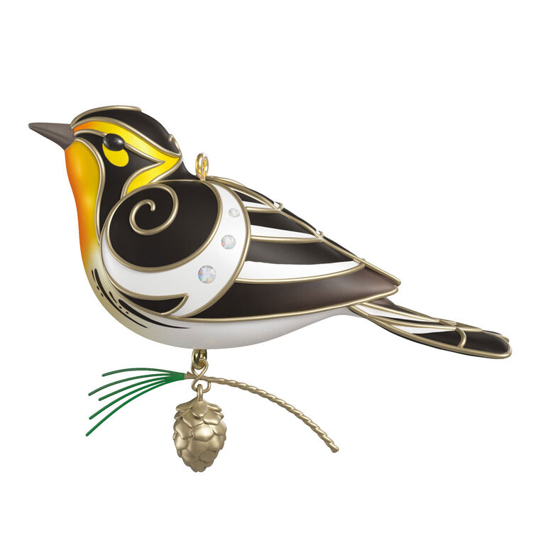 The Beauty of Birds Blackburnian Warbler Ornament - Raymond's Hallmark