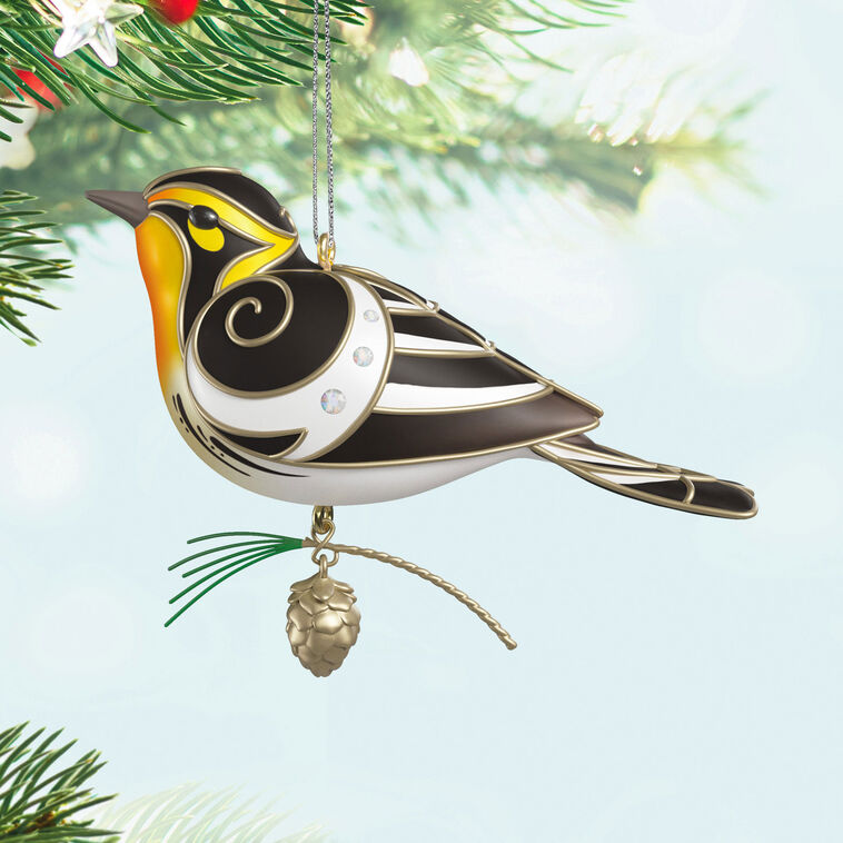 The Beauty of Birds Blackburnian Warbler Ornament - Raymond's Hallmark