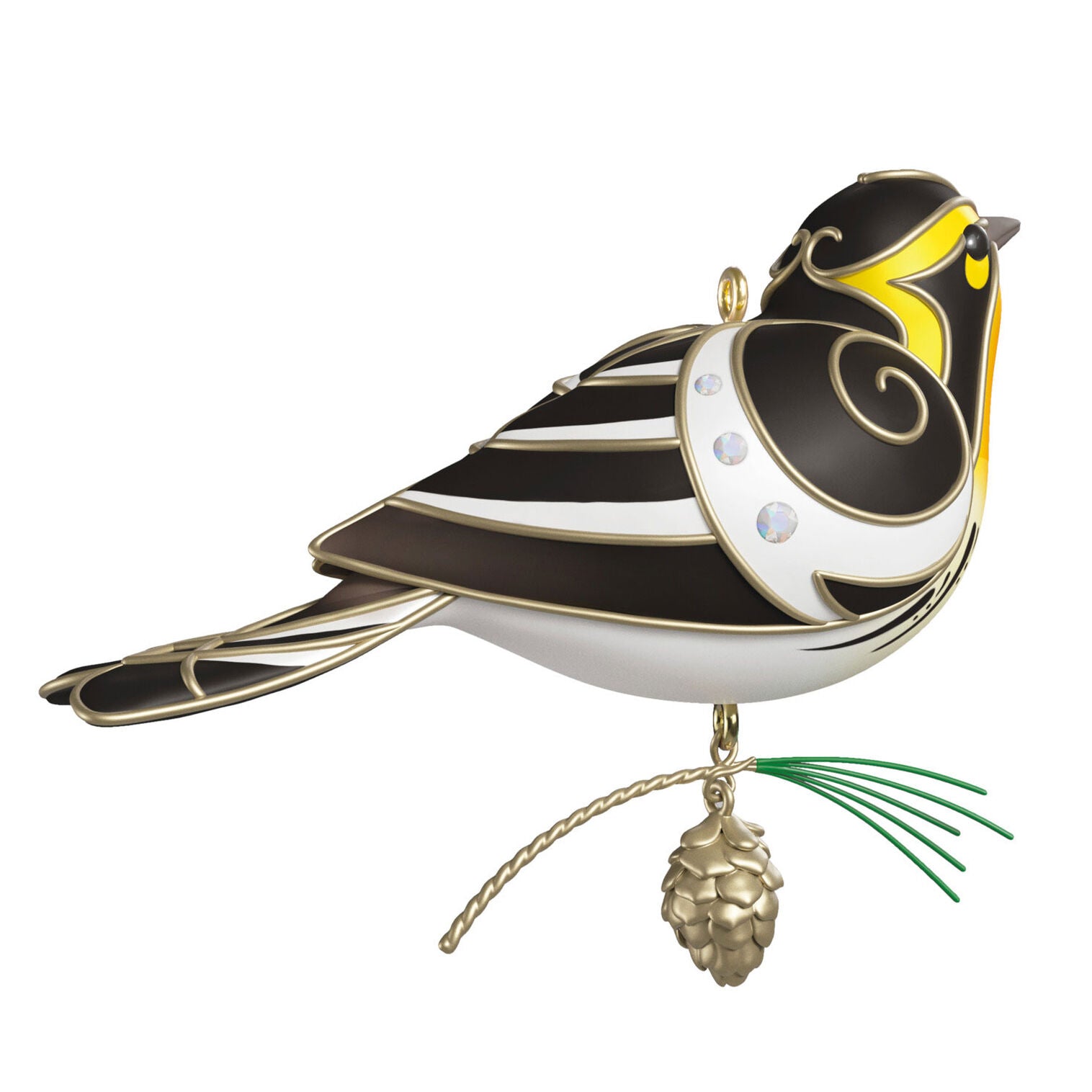 The Beauty of Birds Blackburnian Warbler Ornament - Raymond's Hallmark