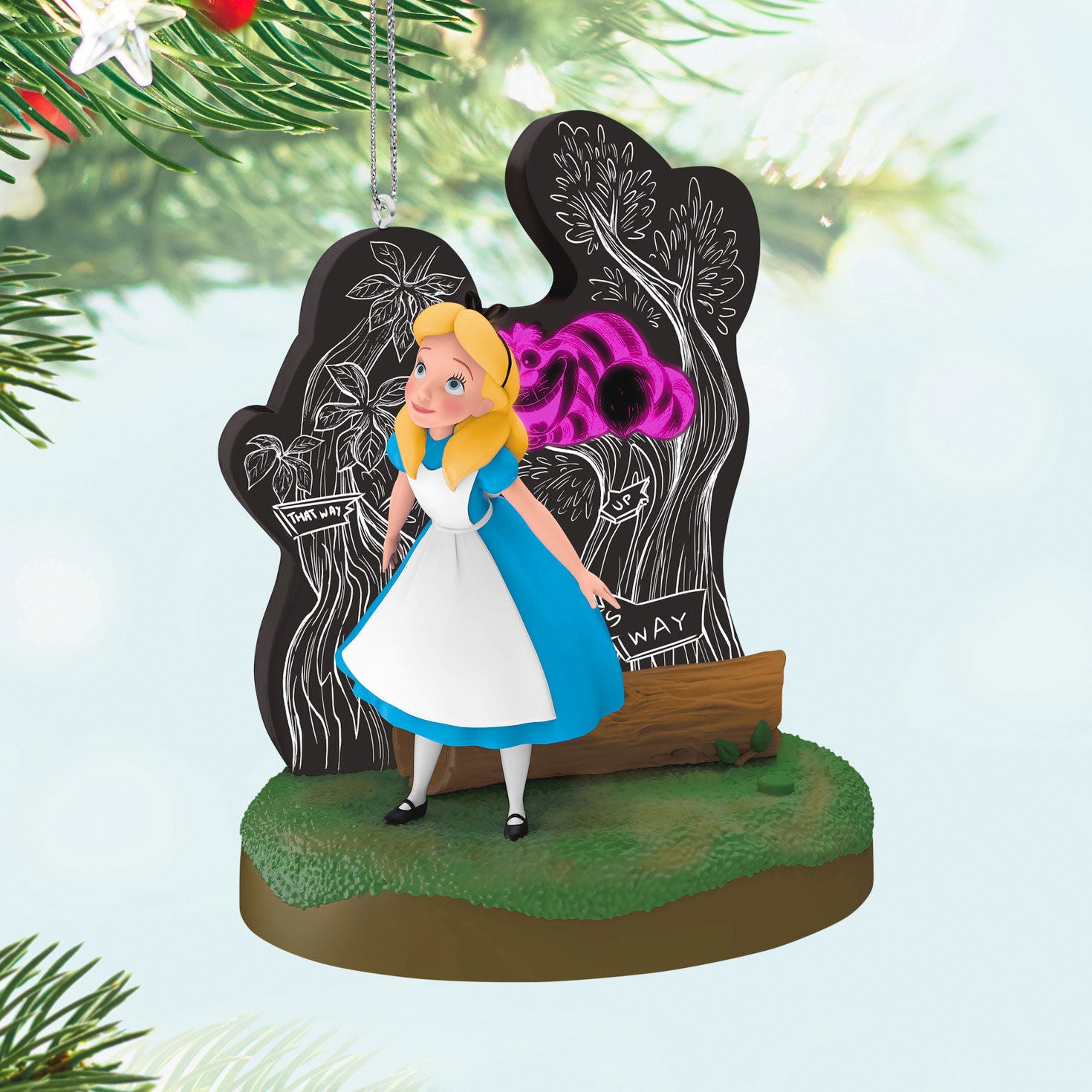 Alice and the Cheshire Cat Ornament - Raymond's Hallmark