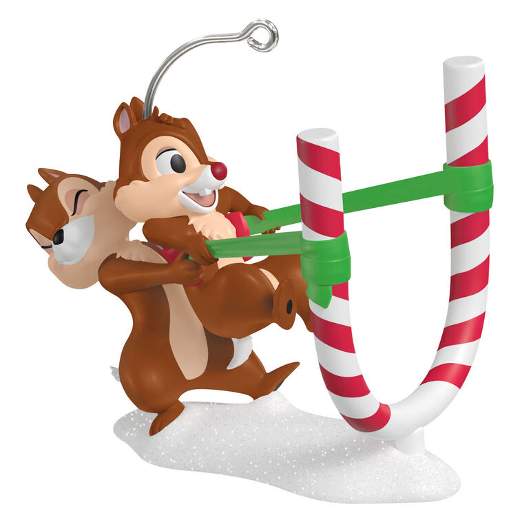 CANDY CANE CATAPULT ORNAMENT