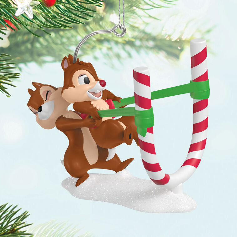 CANDY CANE CATAPULT ORNAMENT
