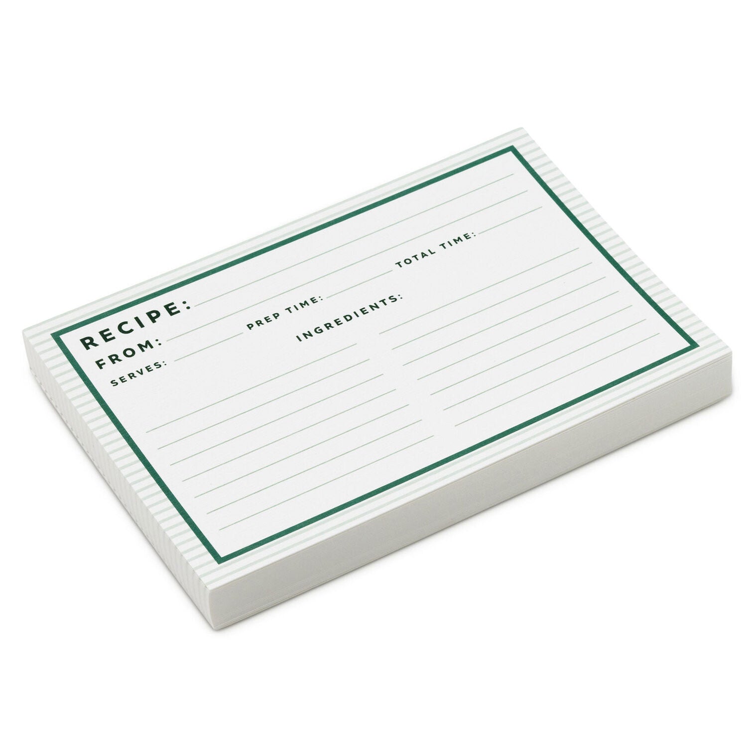 Recipe Card Green Border - Raymond's Hallmark