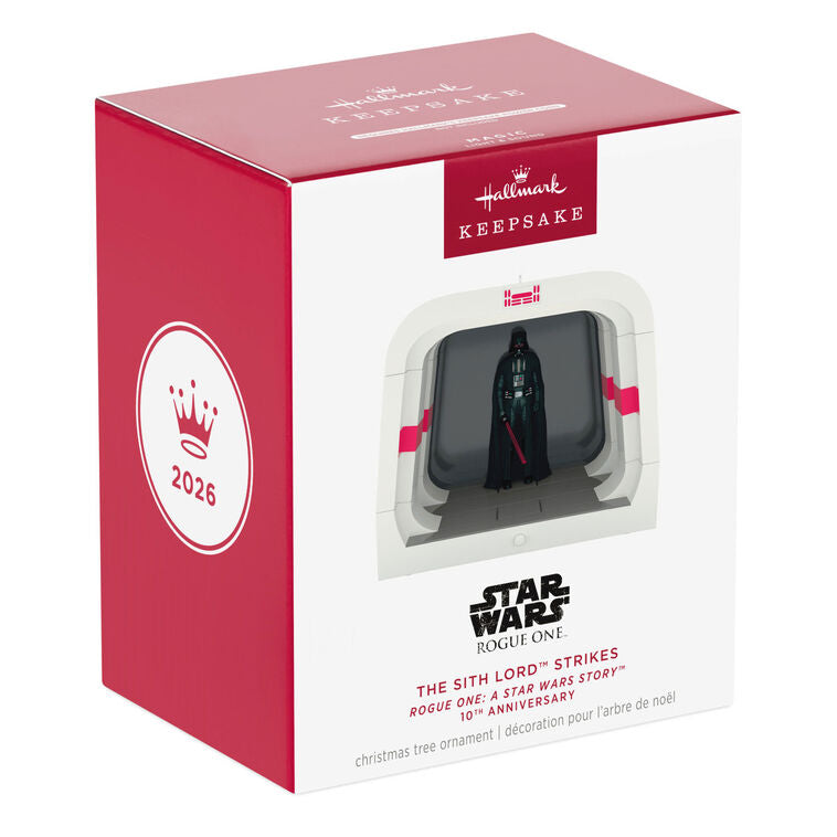 Rogue One: A Star Wars Story™ 10th Anniversary The Sith Lord™ Strikes Ornament With Light and Sound