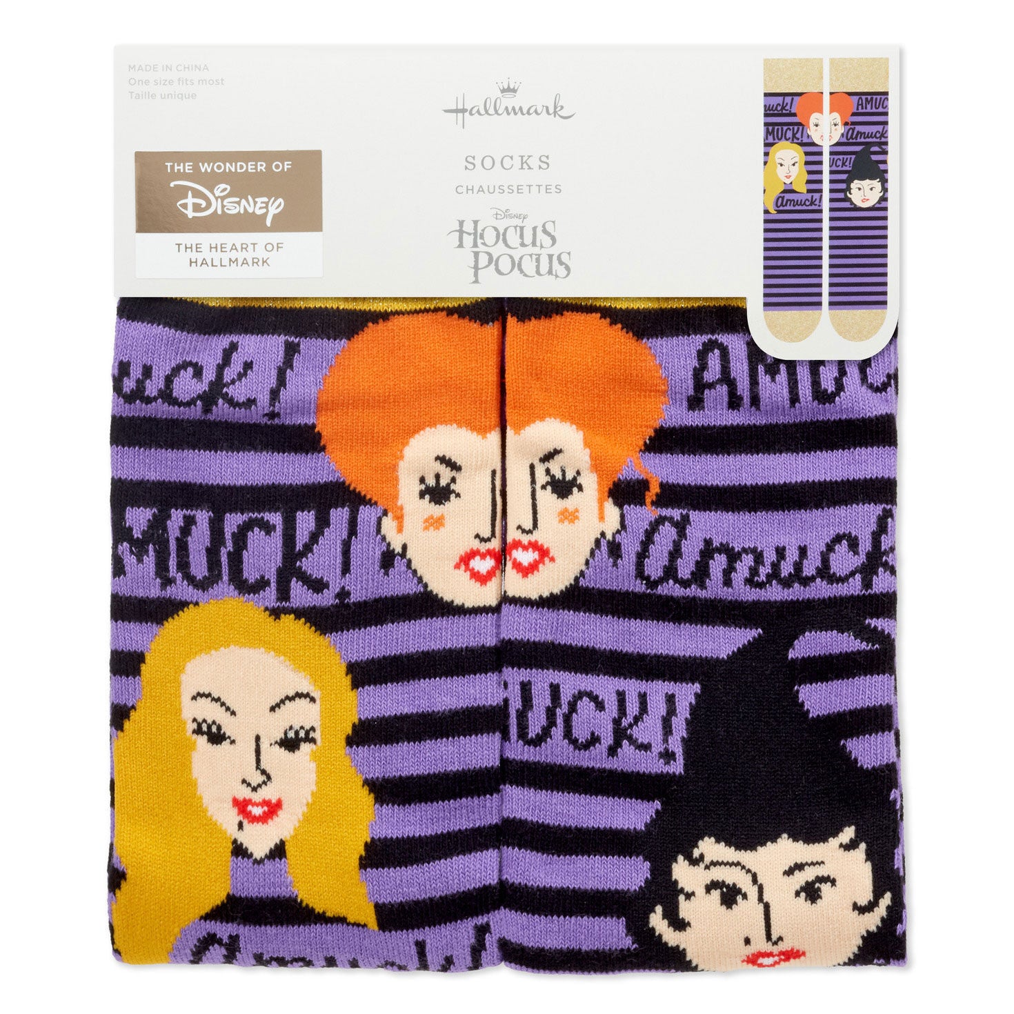 Hocus Pocus Amuck! Amuck! Amuck! Socks - Raymond's Hallmark