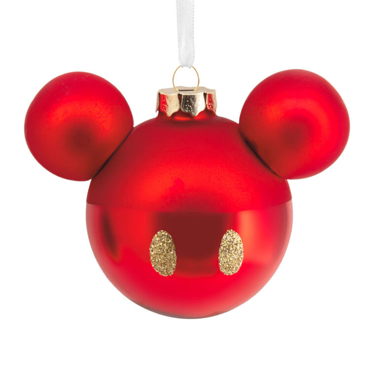 Mickey Mouse Blown Glass Ornament